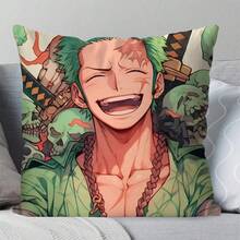 1pc Roronoa Zoro Animation OP-Piece Pillowcase Square Cushion BedroomSofaLeisureComfortCar Living Room Home Decor
