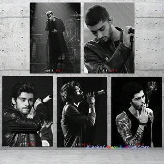 1pc Zayn Malik Poster Handsome Pop Music Singer Posters Canvas Painting Wall Art Living Room Home Decor Gifts Optional Frame ,Wall Art With Frame