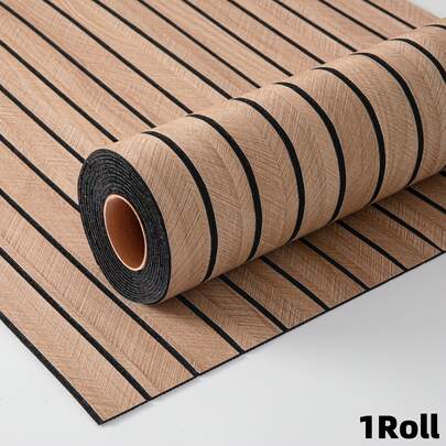 1 Rolle, 4mm dicke selbstklebende 3D strukturierte Tapete, Holzmaserung Design - SXP selbstklebender Typ, geeignet für DIY Heimdekoration, perfekt für Decke, Trennwände und gewölbte Oberflächen, kann an Wänden, Böden und Decken verwendet werden, geeignet für Wohnzimmer und andere Räume.