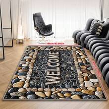 1pc Anti-Slip Doormat - Washable, Stone Pattern, Suitable For High Traffic Indoor And Outdoor Decor Outdoor Rug Door Mat Bathroom Decor Summer Carpet - Multicolor - View 3