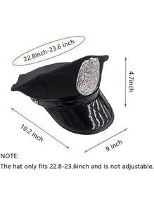 4pcs Police Pretend Play Set,Police Hats, Police Necklaces, Handcuffs,Costume Props, Festival Party Costumes