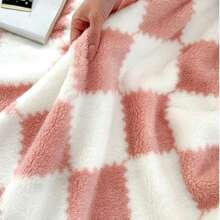 1 pieza Manta de franela a cuadros de colores, manta suave y gruesa adecuada para siesta de una sola persona, cubrir todo el Body en cama individual, cama doble, hombres, mujeres, gatos y mascotas, multiusos, manta de felpa cálida y suave a la piel, disponible en blanco, negro/blanco, amarillo/blanco, azul/blanco a cuadros