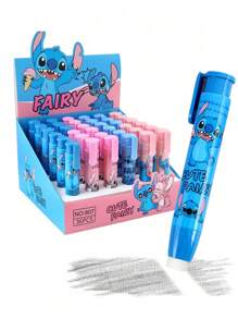 Disney Random Style Disneys Kawaii Stitch Press Eraser Cartoon Cute Stitch&Lilo Stationery Office Supplies Colorful Eraser (Some Parts May Be Random)