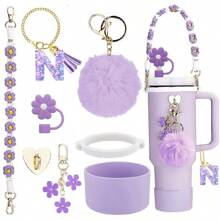 Accesorios de decoración de la Copa , Tapa de pajita de 8-9 mm, Botas de silicona compatibles con vasos de 30 y 40 onzas de la Cup, regalo de Navidad para niñas, regalo DIY creativo, decoración de Acción de Gracias, decoración de regalo para amigos, decoración de fiesta de Navidad, accesorios , vaso de Navidad, útiles escolares