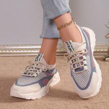 Women's Breathable Casual Sport Running Shoes Flat Sneakers Anti-Slip, Spring/Summer