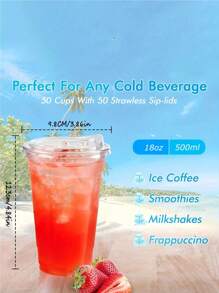 Large Transparent Insulated Acrylic Reusable Cups With Lids - Perfect For Hot And Cold Beverages, Outdoor Picnics, Birthday Parties, And Everyday Use - Multipurpose, And Easy To Clean