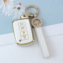 Funda para llavero con llavero para Highlander, Avalon, Camry, Corolla, RAV4. Protección suave de TPU contra caídas y polvo. Elegante y de alta gama, adecuada para mujeres. - Llavero 22 - Ver 13