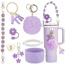 Accesorios de decoración de la Copa , Tapa de pajita de 8-9 mm, Botas de silicona compatibles con vasos de 30 y 40 onzas de la Cup, regalo de Navidad para niñas, regalo DIY creativo, decoración de Acción de Gracias, decoración de regalo para amigos, decoración de fiesta de Navidad, accesorios , vaso de Navidad, útiles escolares