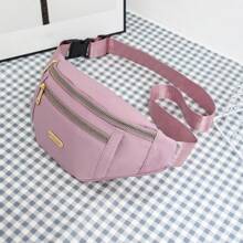 Bolsa de cintura feminina da moda casual para deslocamento esportivo bolsa de ombro portátil crossbody com vários bolsos, bolsa para telefone