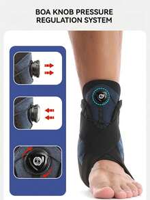 1pc Open-Style Sports Fitness Basketball Yoga Elastic Adjustable Ankle Sleeve - Multicolor - View 8
