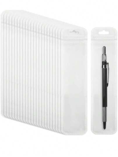 Estuches sellados - 5 piezas/10 piezas/15 piezas/30 piezas/50 piezas. Son reutilizables y aptos para guardar lápices, bolígrafos, joyas, llaves y brochas de maquillaje. Estuche para lápices, funda para lápices, mochila escolar