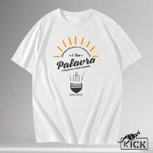 T-Shirt T-Shirt Your Word Is A Lamp To My Feet, A Light To My Path. Psalm 119:105 100% Cotton Shirt - 白色 - 查看 2