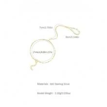 Anillo de dedo y pulsera de plata de ley 925 chapada en oro blanco con diseño de labios conectados, joyería de mano versátil y multicapa, accesorio de moda, regalo para el Día de San Valentín/Cumpleaños de mujer