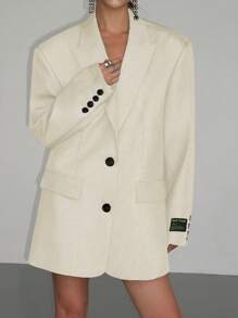 Women's Lightweight Blazer.This Casual Yet Distinctive Mid-Length Formal Peaked Lapel Jacket Is Suitable For Occasions Such As Banquets, Weddings, Festivals, Parties, And Outings. It Is An Elegant And Chic Women's Clothing Piece For Autumn.