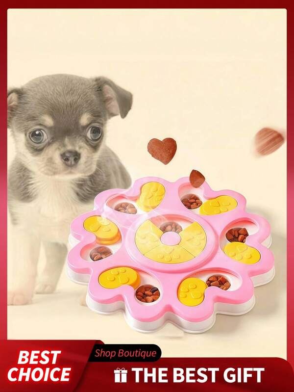 1pc Pet Feeder, Pet Puzzle Feeder Toy, Dog Puzzle Toy, Interactive Feeding Toy,Cat And Dog Hide And Seek Feeder, Cat And Dog Food Tray, Pet Training Toy, Pet Interactive Food Bowl, Pet Seek Food Bowl, Pet Food Bowl, Pet Feeding Game Plate,Pet Food Partition Game Plate, Pet Anti-Choke Bowl, Pet Supplies, Dog Puzzle Toy Boredom Reliever, Puppy IQ Training Game Feeder, Cat And Dog Foraging Toy, Pet Entertainment Toy, For Pet Use Only