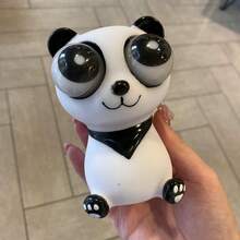 2025新款趣味减压熊猫挤压玩具，颜色款式随机，凸眼熊猫坐立不安挤压玩具，生日/节日/礼物 - 彩色 - 查看 3