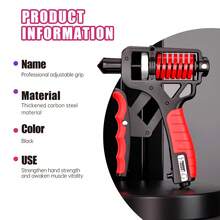 Hand Grip 165Kg Digital Counter Bodybuilding Forearm Training Strength Adjustment Gym Resistant - 彩色 - 查看 3