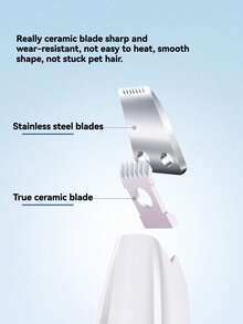 1pc USB Pet Hair Trimmer, Electric Shaver, Cat Dog Paw Hair Remover, Can Trim Paw, Ear, Eye And Area Hair, Suitable For Pet Daily Grooming, Quiet Pet Hair Clipper - USB Rechargeable, Waterproof Cat Dog Grooming Tool, Low Noise Electric Trimmer, Dog Hair Clipper, Quiet, Dog Hair Trimmer, Paw Trimmer With LED Light, Waterproof Paw Razor, USB Rechargeable Clipper, For Dogs, Professional Nail Grinder