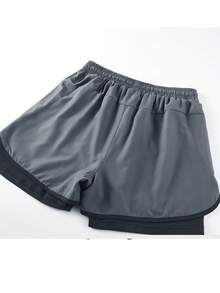 Women's 2-In-1 Running Shorts, Sports Shorts - Multicolor - View 6