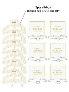 12 món quà cầu hôn phù dâu, kẹp tóc ngọc trai & vòng tay thắt nút phù dâu, quà tặng tiệc độc thân, phụ kiện tóc cho tiệc cưới dành cho phụ nữ - Nhiều màu - Xem 17