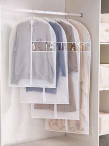 Dustproof Clothing Covers Waterproof Clothes Dust Cover Coat Suit Dress Protector Hanging Garment Bags Closet Organizer - Multicolor - View 7