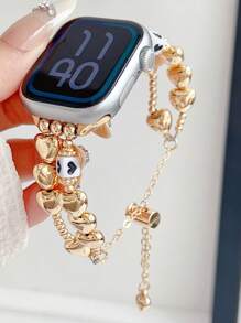 1 Peça Pulseira de Relógio para Mulheres, Pulseira de Moda de Metal Compatível com Ultra/SE/Séries 8/7/6/5/4/3/2/1, 45/49/38/40/41/42/44mm