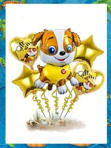 Paw Patrol 9 Paw Patrol Themen Party Dekorationen Fünf-Stück Ballon Sets, mit einer großen Auswahl an Stilen zur Auswahl. Geburtstagsparty Geschenke, Geburtstagsparty Veranstaltungsort Dekoration und Fotorequisiten, Feiertags Party Aggregations Dekorationsartikel, Familien Zusammenkunft Party Hintergrund Dekorationsballons, Halloween, Weihnachten, Erntedankfest, Kindertag, Schulanfang, Muttertag