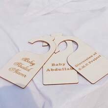 1pc Customized Wooden Letter Name Plate, Door/Wardrobe Tag, Clothing Size Label - Custom Door Sign - View 9