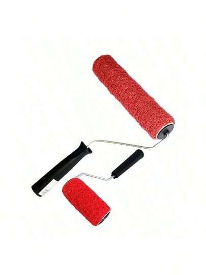 Kit Rolo de Textura 2pçs 23cm+9cm Cabelo de Anjo c/Cabo (Massa Rolada)