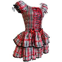 2025 Country Party Dress For Adults In Black And White Plaid