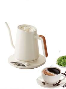 Bouilloire à col de cygne électrique, contrôle de température ±1 °C, pour le café et le thé filtrés, intérieur en acier inoxydable 304, bouilloires électriques à chauffage rapide pour faire bouillir l'eau