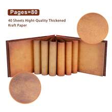 OUR ADVENTURE BOOK OUR Adventure book scrapbook album 11.9 X 7.6 inches 80 pages, 3D retro relief letter leather cover movie, couple memory book, boyfriend gift, couple gift creativity, anniversary celebration