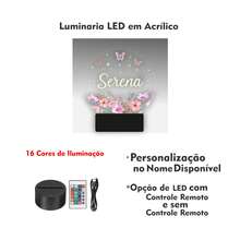 Luminária LED em Acrílico - Preto - Visão 3