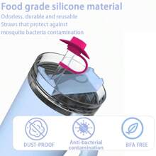 1/3 pezzi Tappo riutilizzabile in silicone anti-polvere - Set copertura per cannucce, cappello da cowboy, tappo in stile cartoni animati (adatto a misure universali da 6-10mm)