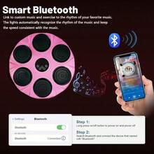 Agilithor Smart Music Boxing Mat, Boxing Wall Mounted Machine With Boxing Gloves, Boxing Equipment For Adults, Electronic Music Boxing Bag, LED Punching Trainer Electronic Music Boxing Mat