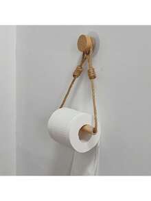 1 Stück dekorativer hängender Toilettenpapierhalter - platzsparender Toilettenpapier-Spender mit einfachem Rollenwechsel - Badezimmer-Accessoires für moderne Häuser, Haushaltsartikel, Tisch - Verschiedenfarbig - Übersicht 7