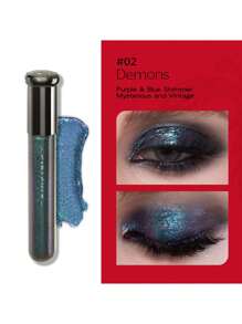 GIRLCULT Girlcult Hexfire Nocturne, Fantasia Mística Escura, Tons Azul Etéreo, Ultra-Brilhante, Secagem Rápida, Semi-Fosco, Hidratante, Duocromo de Alto Impacto, Brilho Dimensional, Sombra Gothic MLBB, Noite Fora, Maquiagem Fantasia, Expressão Artística, Estética Goth Oriental, Inspiração Miao, 4ml/0,14fl Oz+3,8ml/0,13fl Oz.