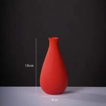 Creative Frosted Matte Unglazed Ceramic Vase European Style Simple Flower Arrangement Dried Flowers Living Room TV Cabinet Dining Table Home Decoration Ornaments Hydroponic Vase
