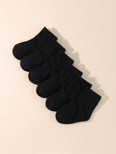 6 paquetes de calcetines para bebé (0-3 años) - Calcetines súper suaves para recién nacidos y niños pequeños, calcetines transpirables para uso diario