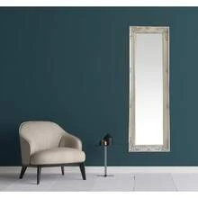 Decorate The Antique White Dressing Mirror With Beveled Glass - 1 - View 4