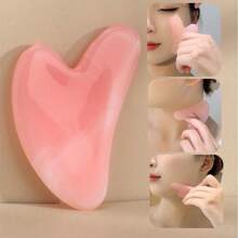 3pcs/2pcs/1pc Set Pink Gua Sha Facial Massage Tool, Full Body Meridian Gua Sha Massage Roller, Facial Beauty Lift Massage Tool