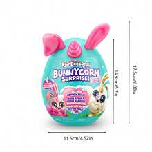 ZURU Rainbocorns Bunnycorn Surprise Series Plush, Creative Plush Desktop Ornaments, Perfect Holiday Gifts - 1 PCS (random Style) - View 9
