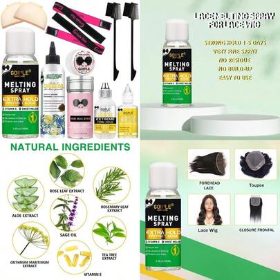 Lace Melting And Holding Spray Glue For Wigs Extra Hold For Closure Wigs 3.4 Fl