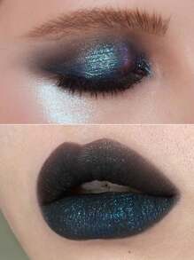GIRLCULT Girlcult Hexfire Nocturne, Fantasia Mística Escura, Tons Azul Etéreo, Ultra-Brilhante, Secagem Rápida, Semi-Fosco, Hidratante, Duocromo de Alto Impacto, Brilho Dimensional, Sombra Gothic MLBB, Noite Fora, Maquiagem Fantasia, Expressão Artística, Estética Goth Oriental, Inspiração Miao, 4ml/0,14fl Oz+3,8ml/0,13fl Oz.