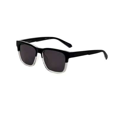 Men's Neville 55 Mm Black/Clear Crystal Sunglasses