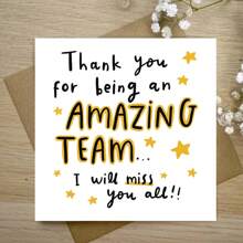 Thank You Card, Farewell Card, Birthday Card, Colleague Card, New Job Card, Funny Departure Card, Wish Colleague Good Luck Card, Colleague Friend Leaving And Starting Over