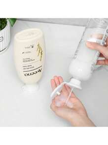 3pcs Bottle Emptying Kit Cap For Upside Down Dispenser Shampoo Lotion, Saver Flipping Set With 3 Sizes Adapters, Leakproof Inverted Bottle Caps For Emptying Lotions, Shampoos, And Kitchen Condiments Back To School
