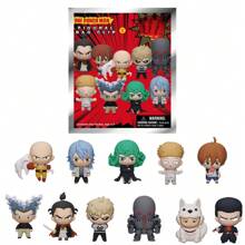 Crunchyroll 1PC ONE PUNCH MAN Officially Licensed Series Blind Bag Cute Cartoon Saitama Genos Garou Mystery Blind Box Random Keychain Figures Bag Clip Backpack Charm Key Pendant Decoration Anime Peripheral Collectibles Birthday Party Gifts Supplies - Multicolor - View 3
