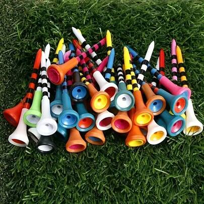 10 piezas Soporte para bolas de golf de plástico multicolor - Reutilizable y portátil, Tees de bolas de golf duraderos, perfectos para una colocación fácil de la bola y mejorar la precisión