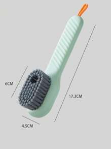 1pc Multi-Functional Shoe Brush With Liquid, Soft Bristle Shoe Cleaning Brush, For Shoes & Clothing, Household Use